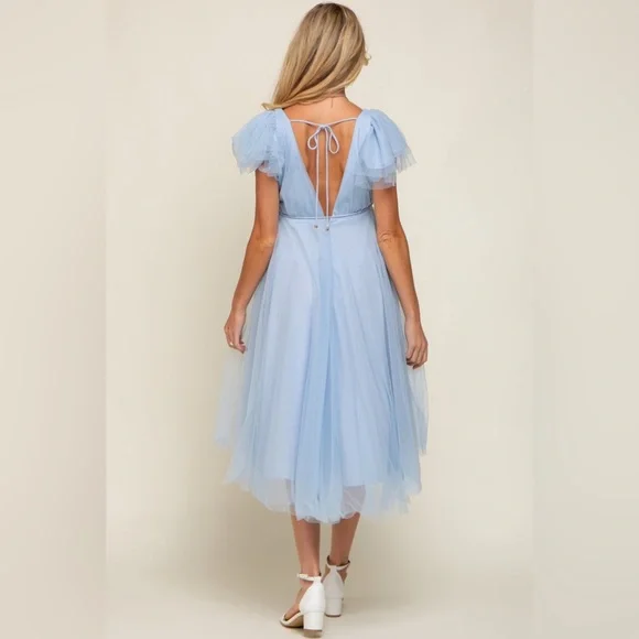 Pinkblush tulle midi dress nwot - Picture 3 of 7